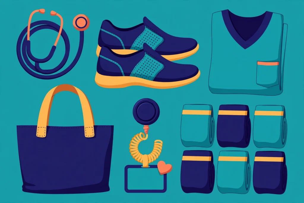 Illustration of nurse gear