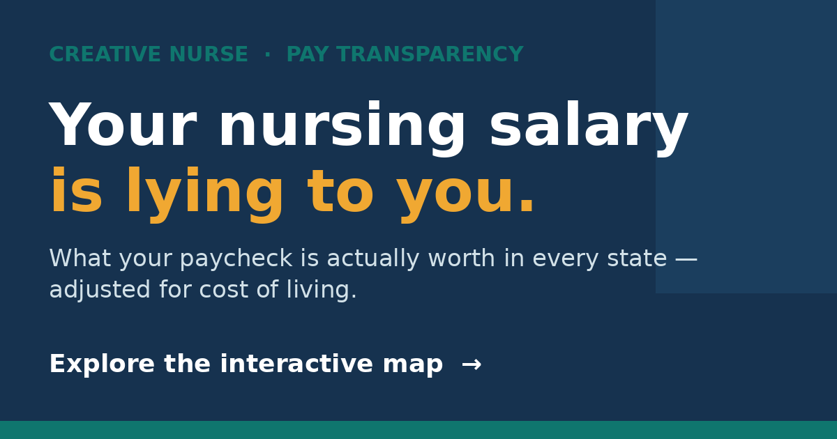 Your Nursing Salary Is Lying to You